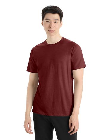 Icebreaker Merino Tech Lite II Lyhyt Sleeve Tee Miesten T Paidat Punainen | FI 1163VRWD